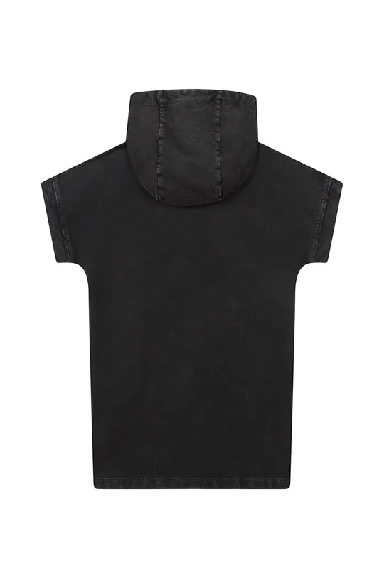 Παιδικό βαμβακερό φόρεμα Michael Kors μαύρο