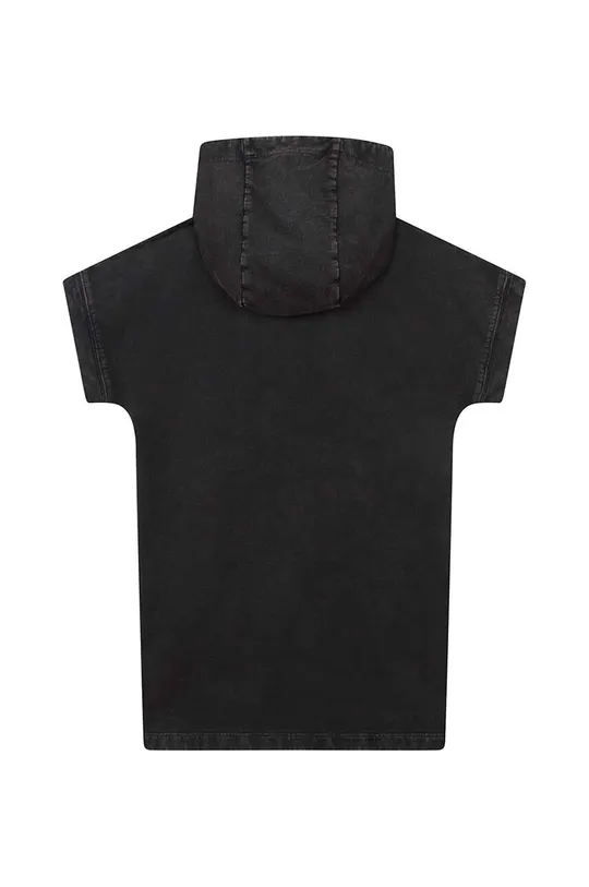 Dievčenské bavlnené šaty Michael Kors čierna