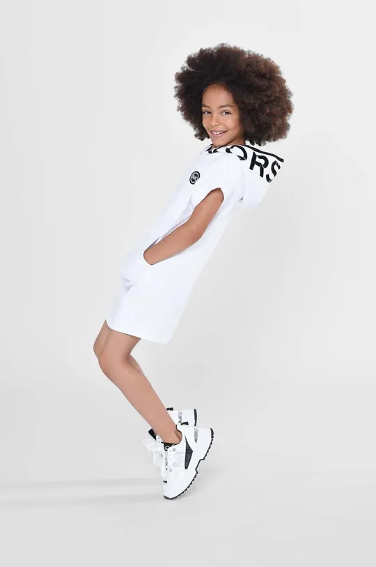 λευκό Παιδικό βαμβακερό φόρεμα Michael Kors Για κορίτσια