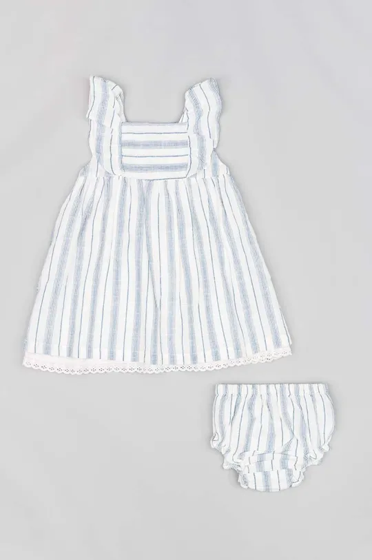 granatowy zippy sukienka bawełniana niemowlęca Dziewczęcy