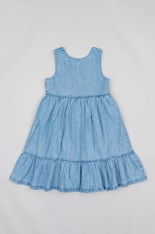 modrá Dievčenské bavlnené šaty zippy Dievčenský