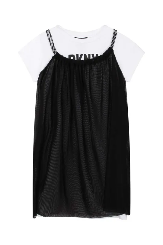 Παιδικό φόρεμα DKNY γκρί