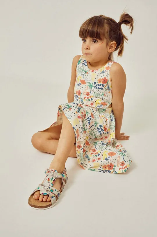 барвистий Дитяча бавовняна сукня zippy Для дівчаток