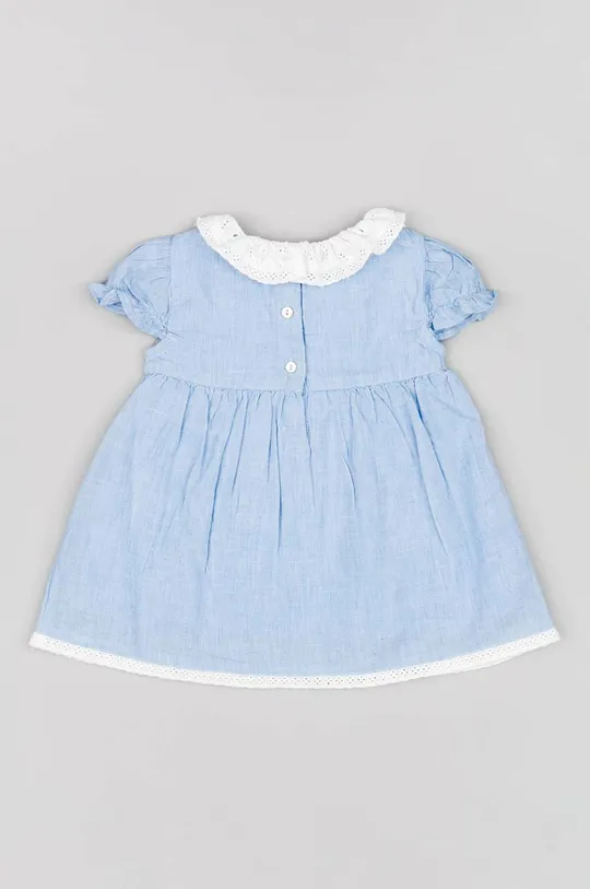 zippy sukienka bawełniana niemowlęca niebieski