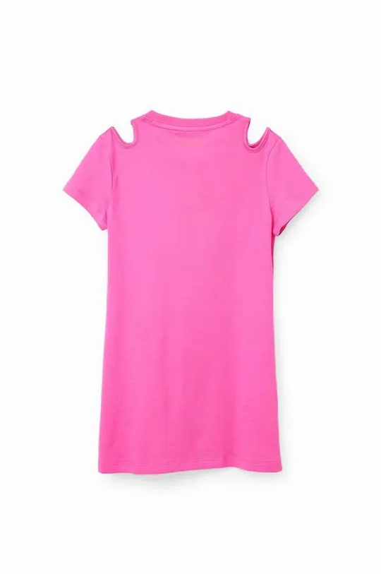 ροζ Παιδικό βαμβακερό φόρεμα Desigual