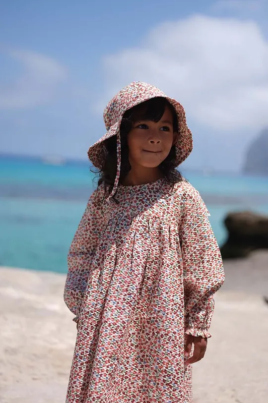 roza Dječja pamučna haljina Konges Sløjd Za djevojčice