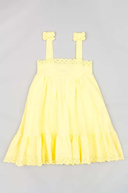 rumena Otroška obleka zippy Dekliški