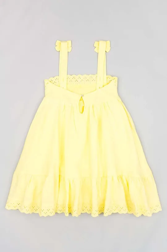 Otroška obleka zippy rumena