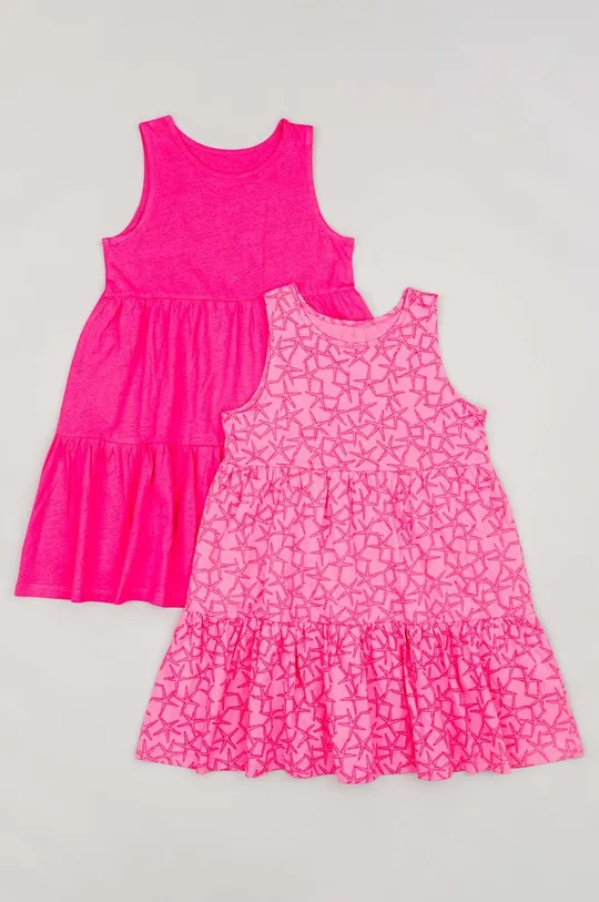 ροζ Παιδικό βαμβακερό φόρεμα zippy 2-pack Για κορίτσια