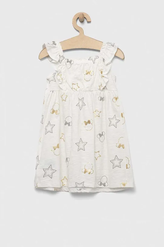 bijela Dječja pamučna haljina GAP x Disney Za djevojčice