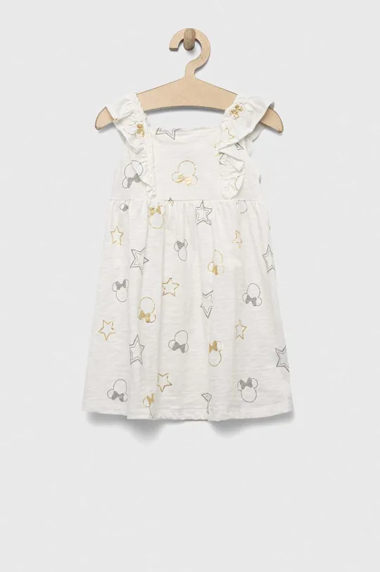 Dječja pamučna haljina GAP x Disney bijela