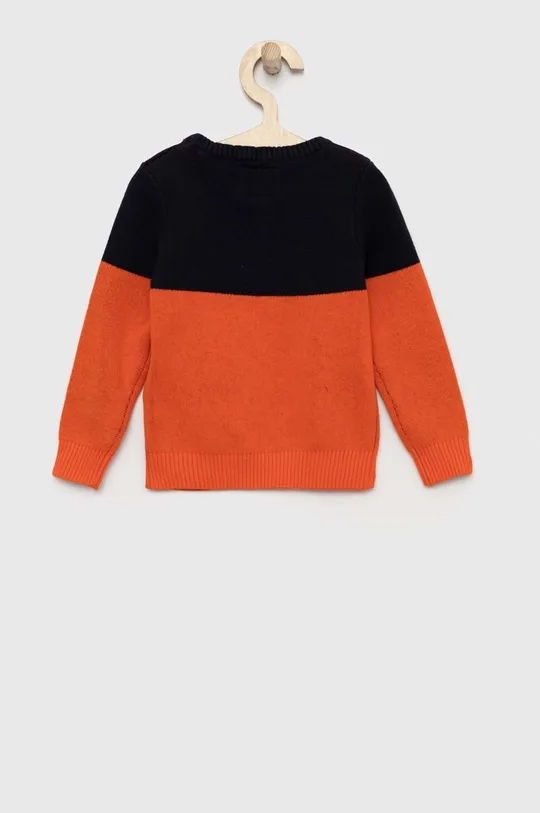 Detský bavlnený sveter Guess oranžová