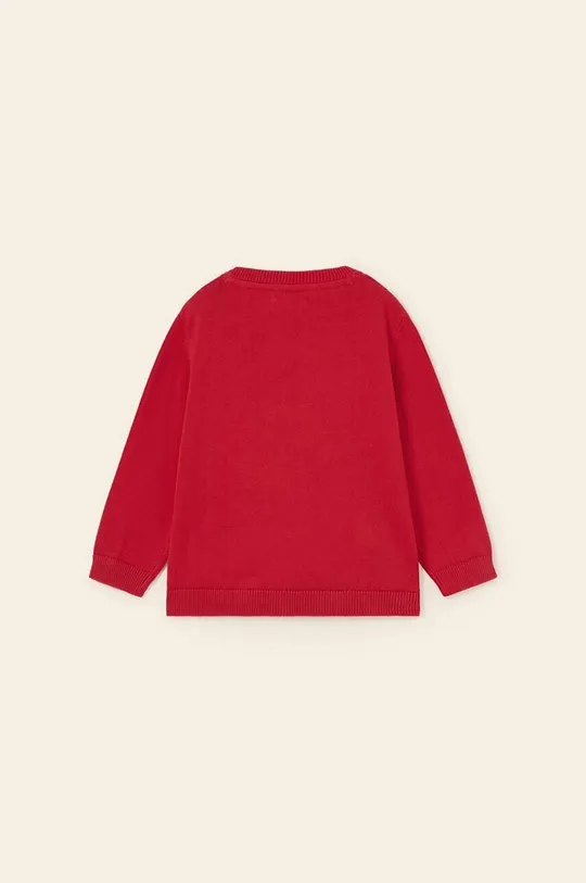 Detský bavlnený sveter Mayoral červená