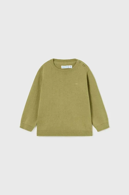 зелёный Детский хлопковый свитер Mayoral Для мальчиков