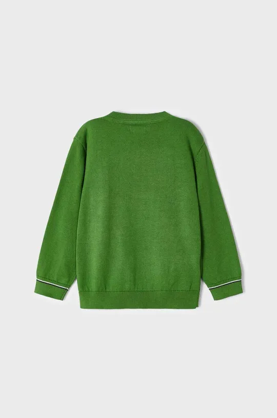 Detský bavlnený sveter Mayoral zelená
