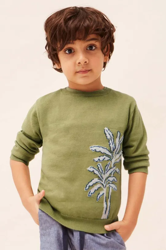 πράσινο Παιδικό βαμβακερό πουλόβερ Mayoral Για αγόρια