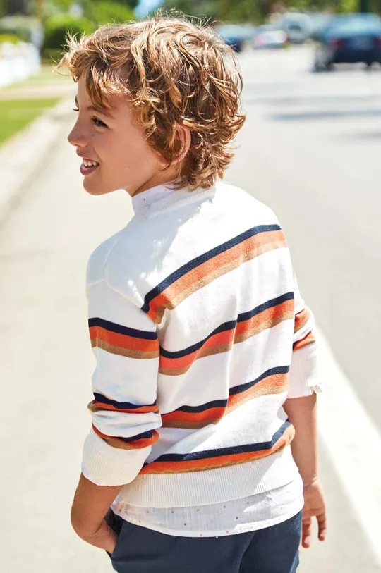 помаранчевий Дитячий бавовняний светр Mayoral Для хлопчиків