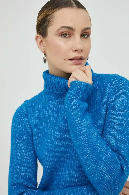 niebieski Wrangler sweter z domieszką wełny Damski