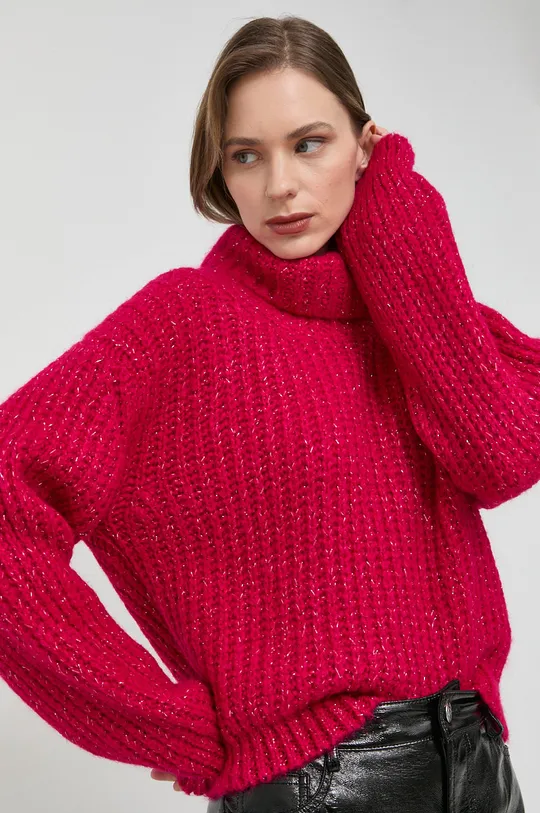 czerwony Morgan sweter z domieszką wełny Damski