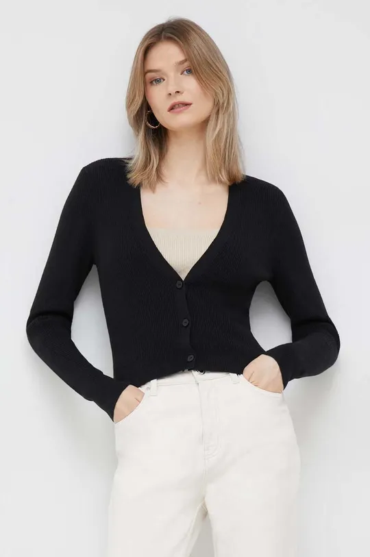 crna Kardigan s primjesom vune Calvin Klein Ženski