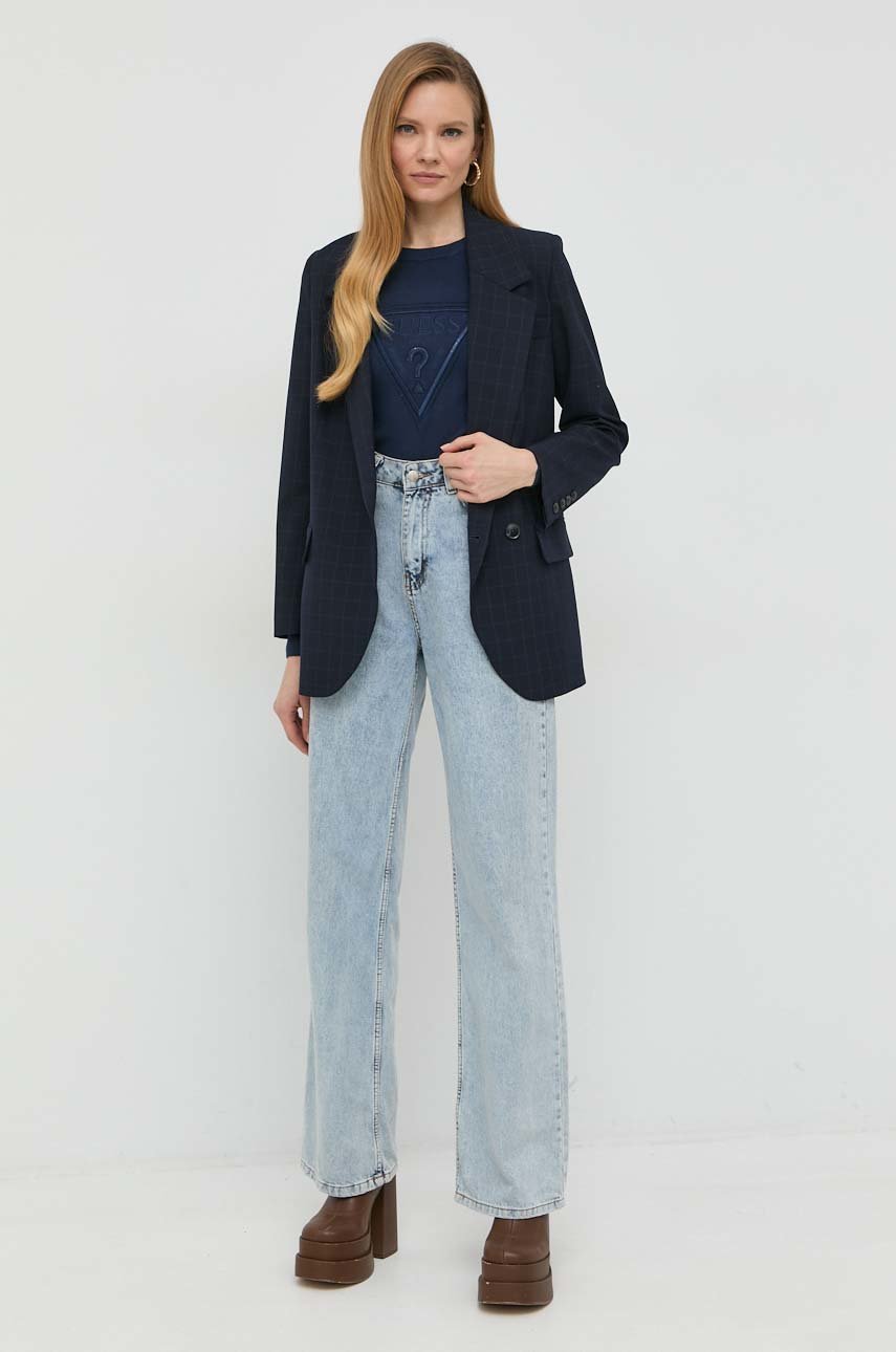 Guess sweter granatowy