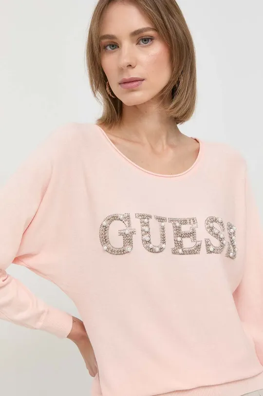 różowy Guess sweter
