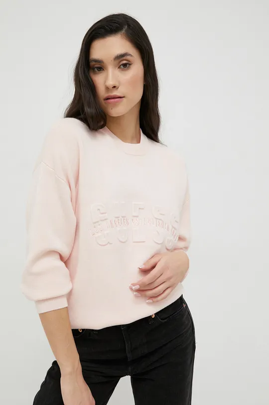 rózsaszín Guess pulóver