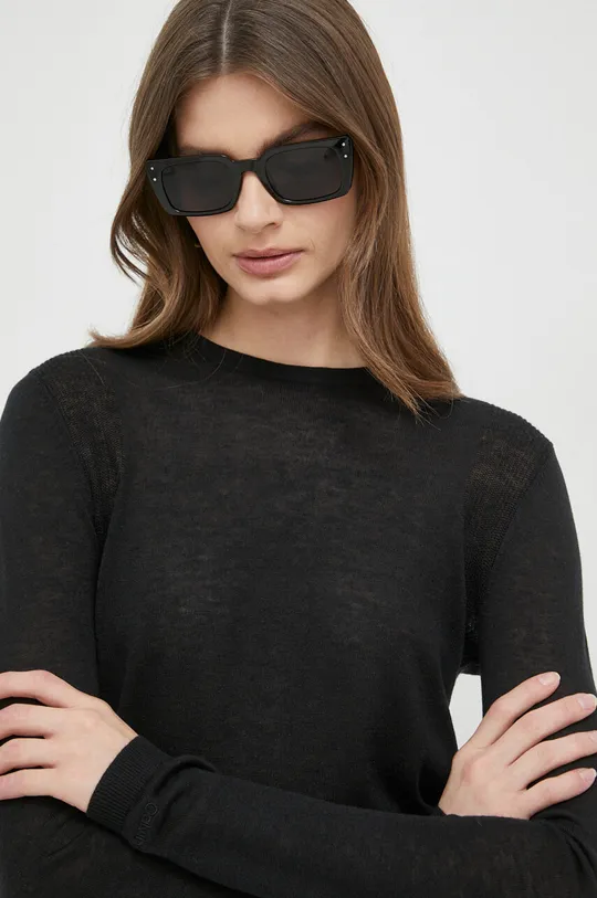 crna Pulover s dodatkom vune Calvin Klein Ženski