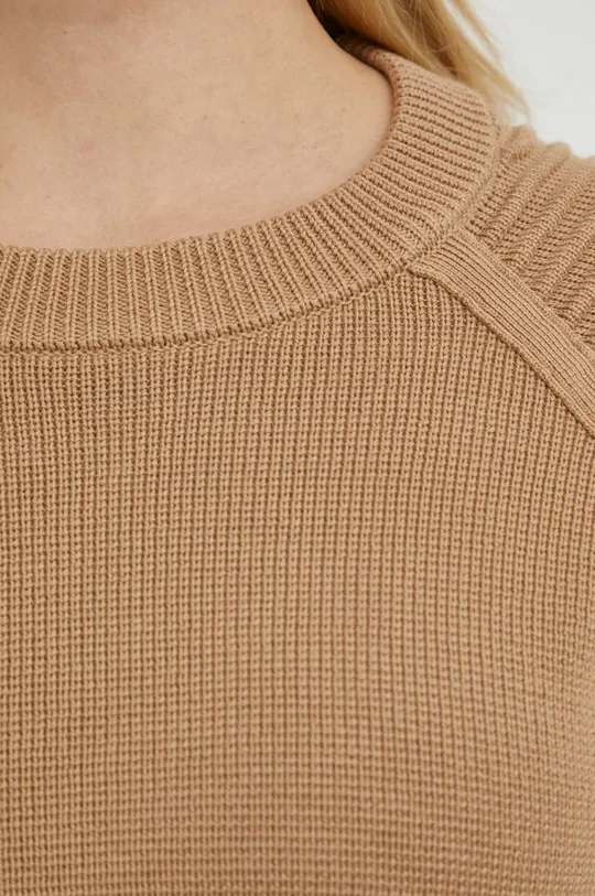 BOSS sweter z domieszką jedwabiu Damski
