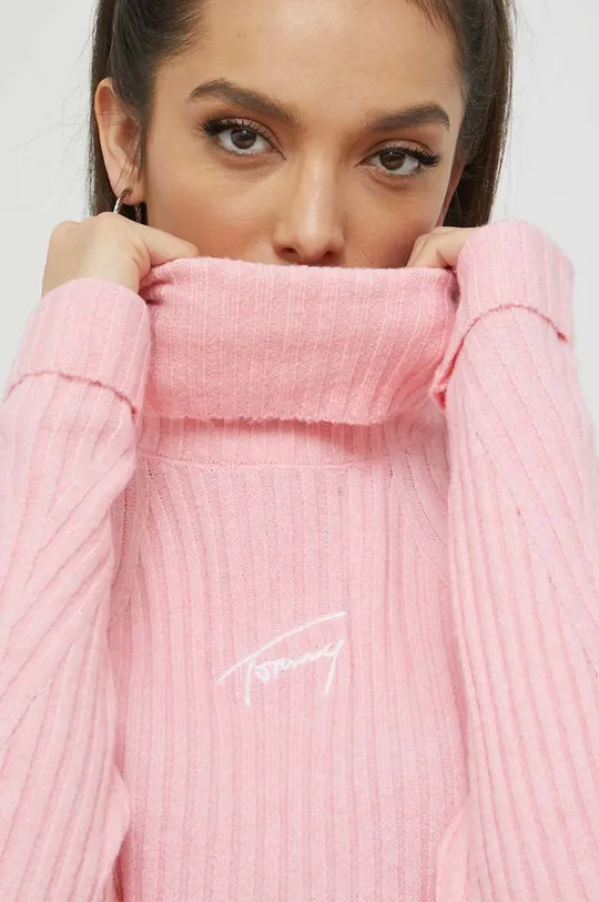 różowy Tommy Jeans sweter