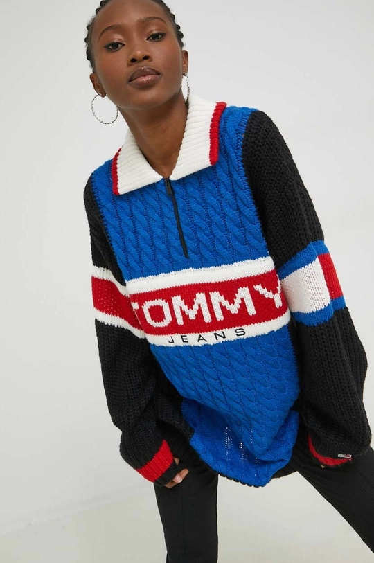 czarny Tommy Jeans sweter Damski