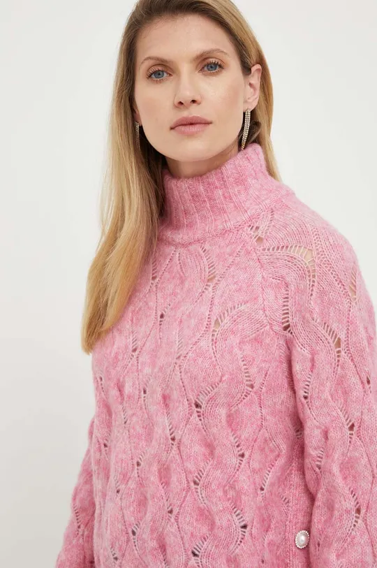 ροζ Μάλλινο πουλόβερ Custommade Taina
