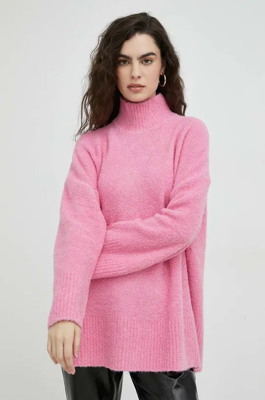 ροζ Μάλλινο πουλόβερ Samsoe Samsoe