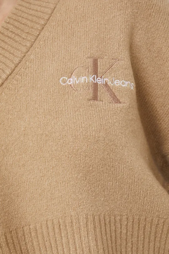 Pulover s dodatkom vune Calvin Klein Jeans Ženski