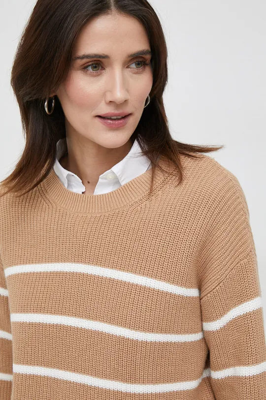 brązowy GAP sweter bawełniany