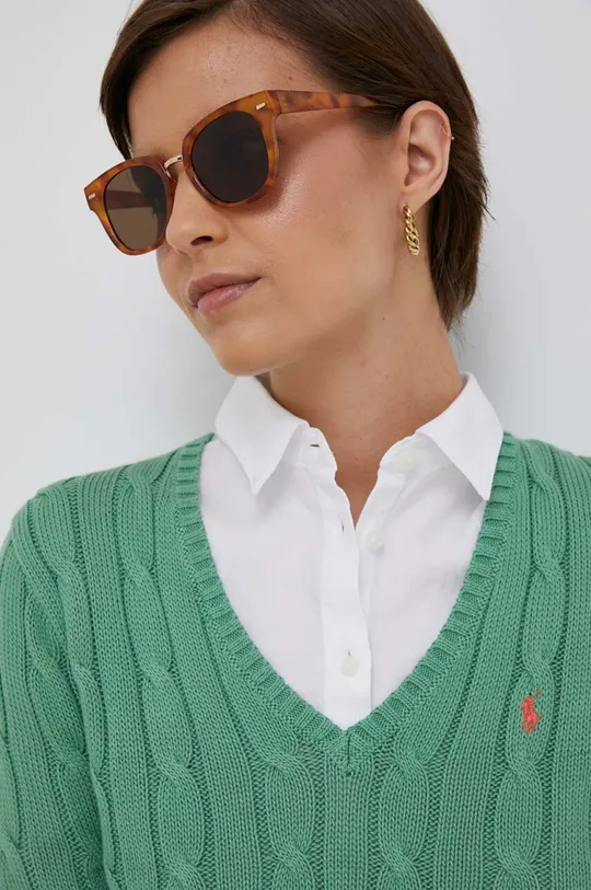 zielony Polo Ralph Lauren sweter bawełniany