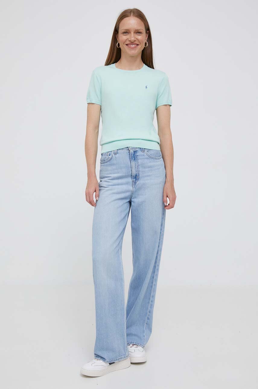 Polo Ralph Lauren tshirt damski kolor zielony