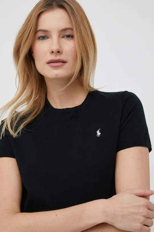 czarny Polo Ralph Lauren t-shirt Damski