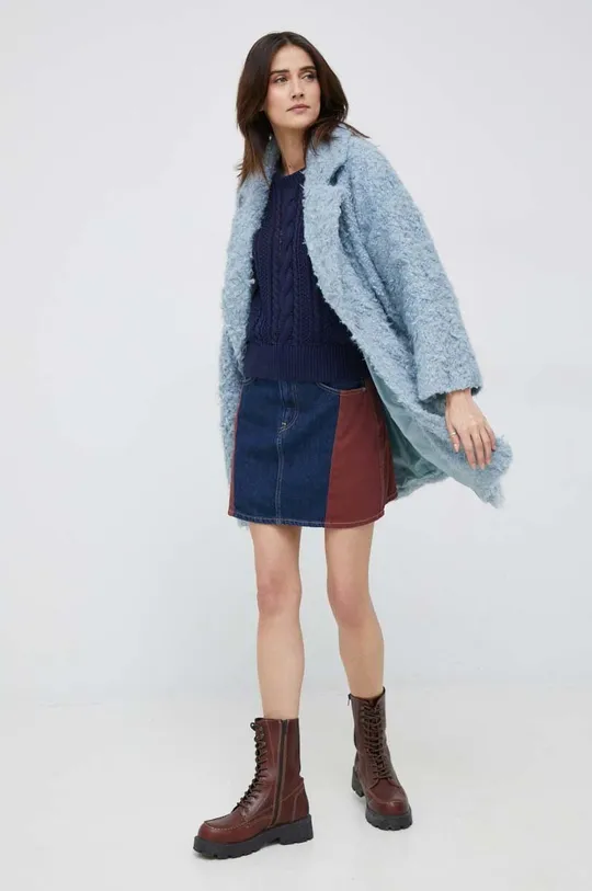 Βαμβακερό πουλόβερ Lauren Ralph Lauren σκούρο μπλε