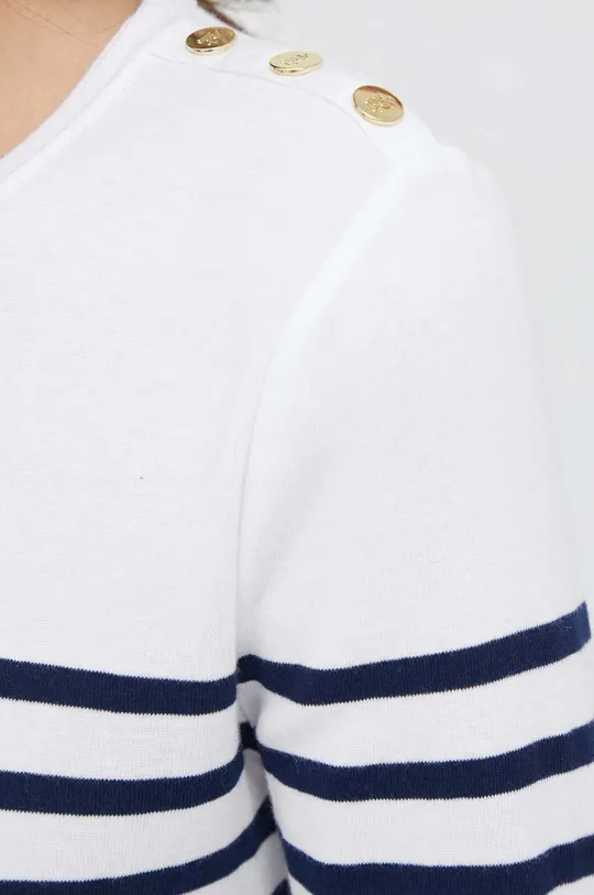 Βαμβακερή μπλούζα με μακριά μανίκια Lauren Ralph Lauren Γυναικεία