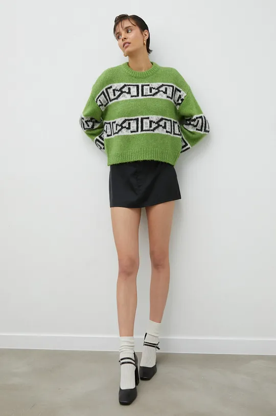 Volnen pulover Gestuz ArtikoGZ zelena