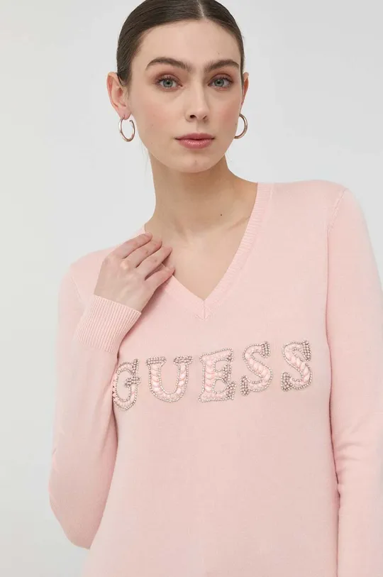 ροζ Πουλόβερ Guess Γυναικεία