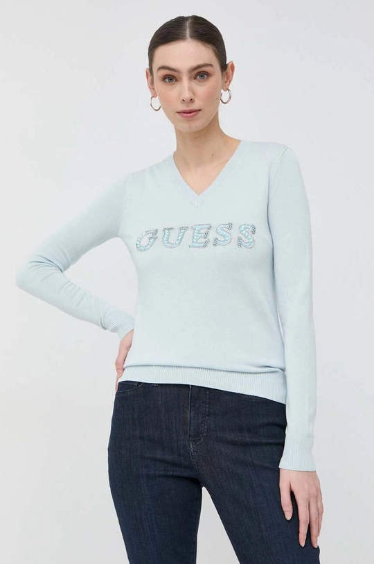 niebieski Guess sweter