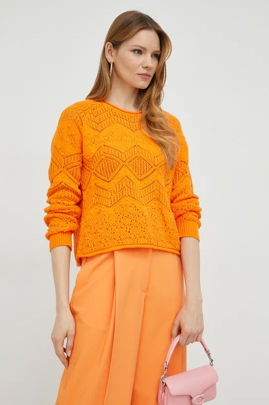 πορτοκαλί Βαμβακερό πουλόβερ Twinset Γυναικεία