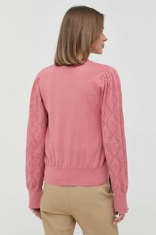 różowy Twinset kardigan i sweter z domieszką kaszmiru