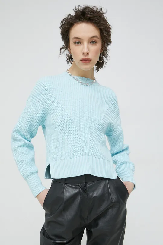 niebieski Abercrombie & Fitch sweter
