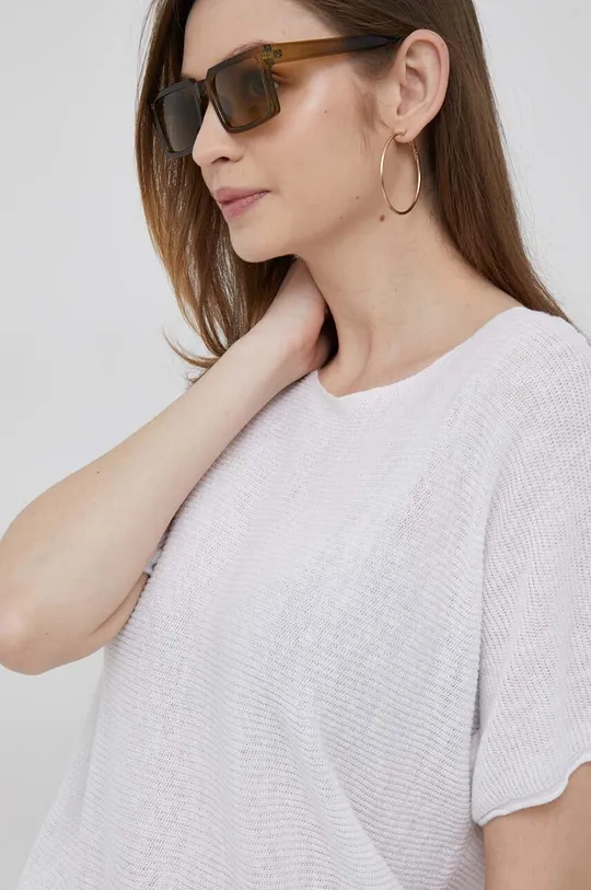 λευκό Λινό πουλόβερ DKNY