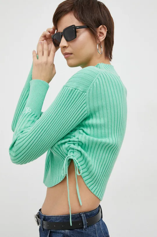зелений Бавовняний светр Calvin Klein Jeans Жіночий