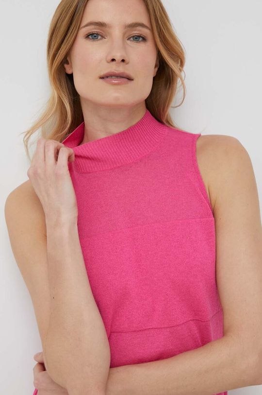 ostry różowy Sisley sweter