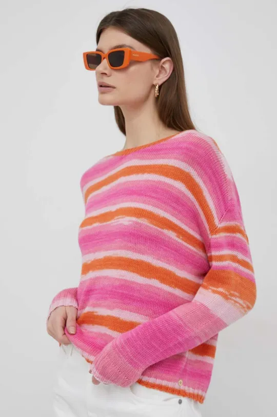 πολύχρωμο Βαμβακερό πουλόβερ Pennyblack Γυναικεία